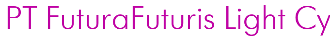 PT FuturaFuturis Light Cyrillic